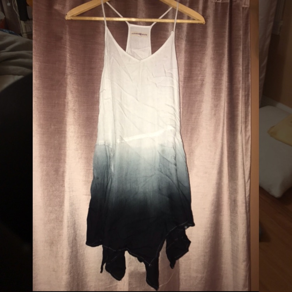 black and white dress